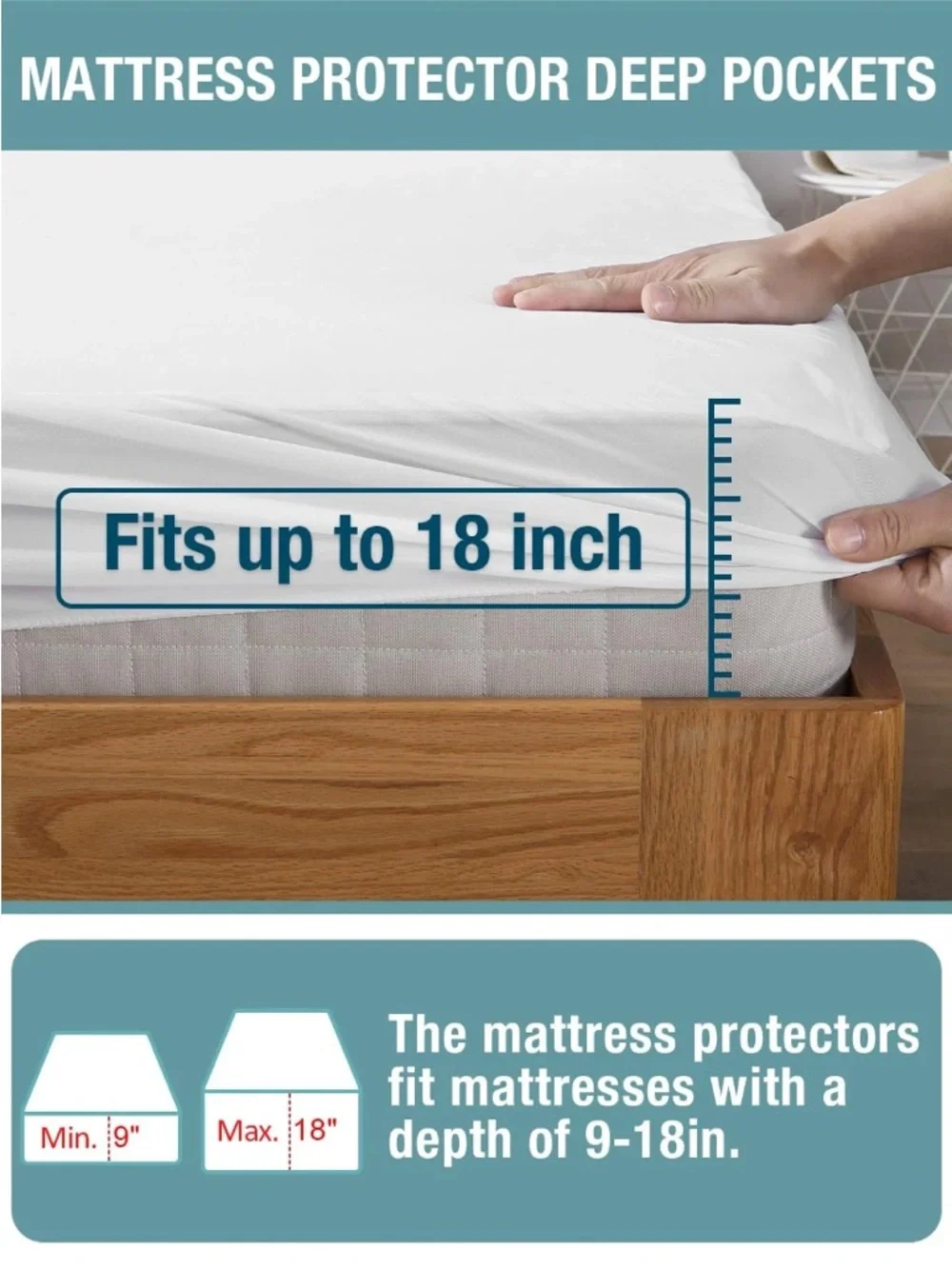 Bedecor waterproof twin mattress cover Perfect condition